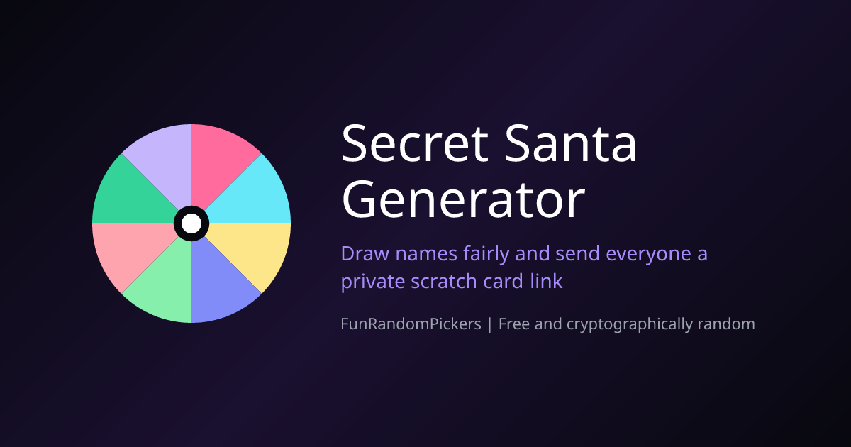 Secret Santa Generator: Draw Names Online | FunRandomPickers